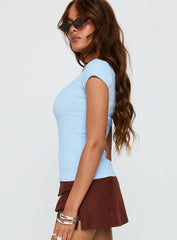 Baseline Scoop Tee Light Blue